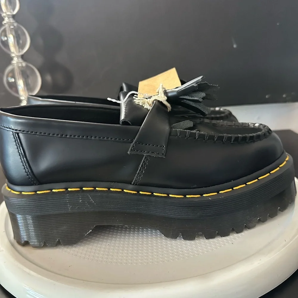 🆕Dr. Martens ADRIAN QUAD PLATFORM Tassel Loafers - Picture 11 of 17